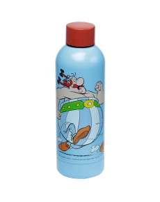 BOTELLA TERMICA DE ACERO INOXIDABLE ASTERIX Y OBELIX AZUL 530M1