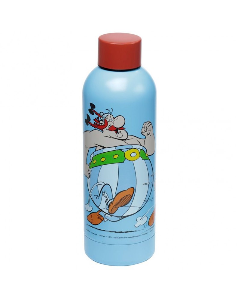 ASTERIX AND OBELIX BLUE STAINLESS STEEL THERMAL BOTTLE 530M1