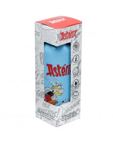 BOTELLA TERMICA DE ACERO INOXIDABLE ASTERIX Y OBELIX AZUL 530M1