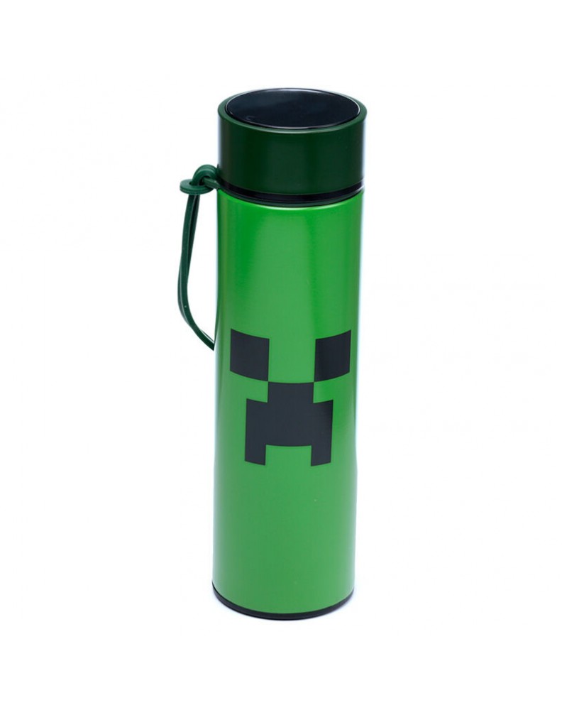 BOTELLA TERMO CON TERMOMETRO MINECRAFT CREEPER