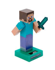 MUNECO SOLAR STEVE MINECRAFT