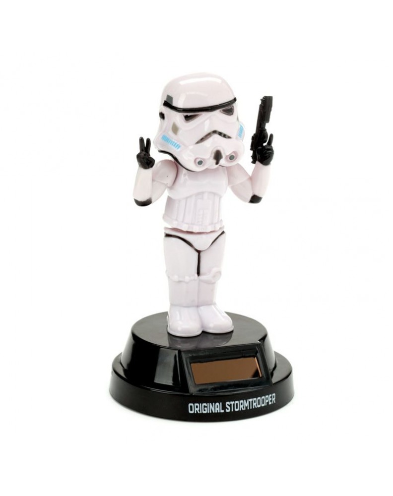 MUNECO SOLAR SOLDADO IMPERIAL STORMTROOPER PAZ