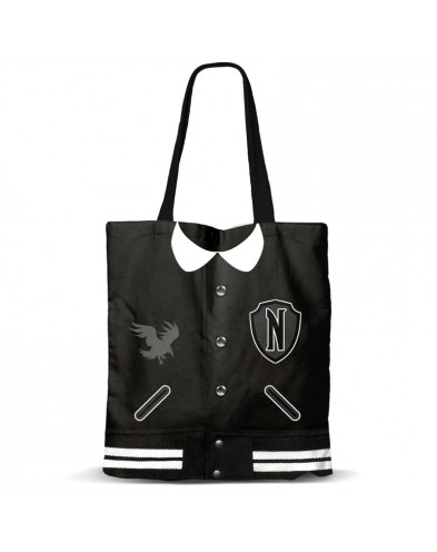 MIÉRCOLES NEGRO BOLSA DE LA COMPRA SHOPPING MIÉRCOLES VARSITY