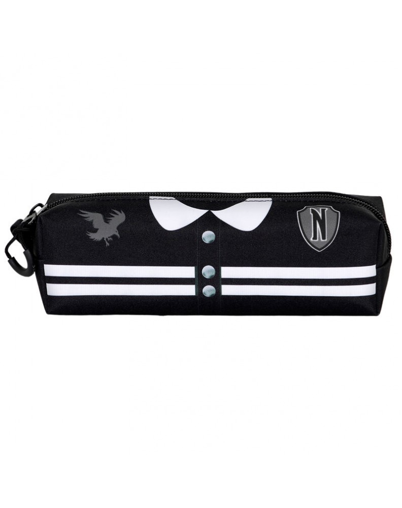 WEDNESDAY BLACK SQUARE PENCIL CASE FAN 2.0 WEDNESDAY VARSITY