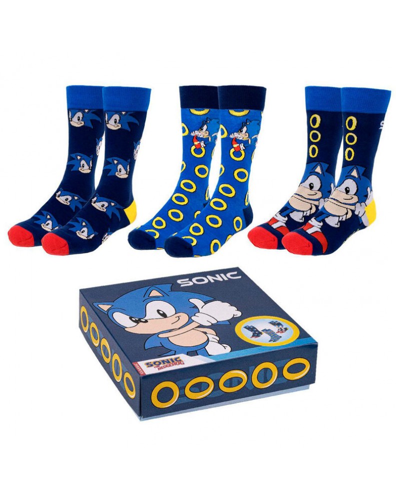 PACK OF SONIC 3-PIECE SOCKS