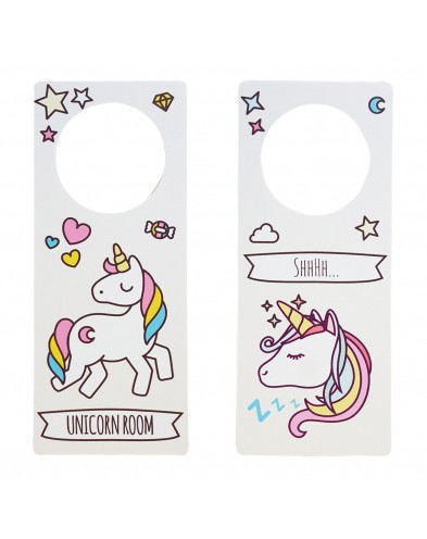 UNICORN DOOR KNOB SIGN