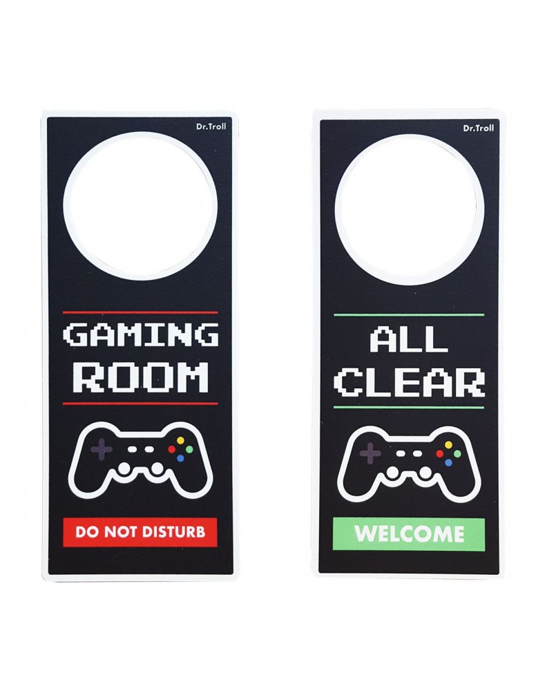 GAMING DOOR KNOB SIGN