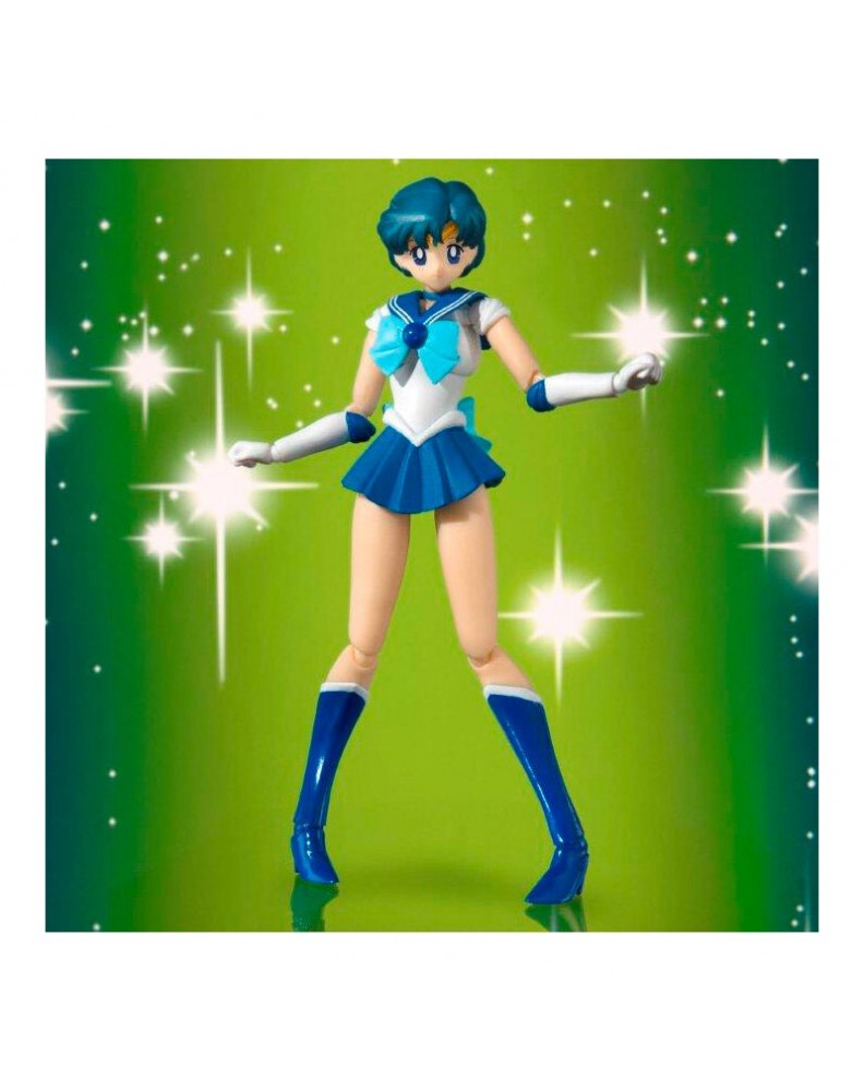 SAILOR MERCURY PRETTY GUARDIAN ACE FIGURA 14 CM SAILOR MOON S.H. FIGUARTS RE-ISS