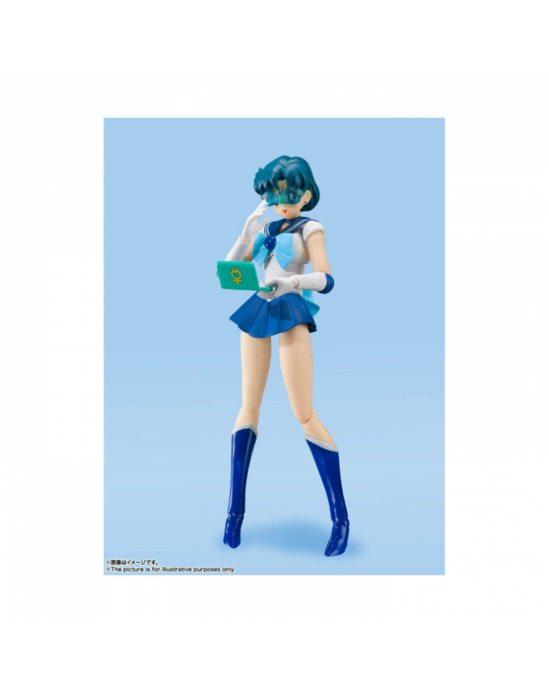 SAILOR MERCURY PRETTY GUARDIAN ACE FIGURA 14 CM SAILOR MOON S.H. FIGUARTS RE-ISS