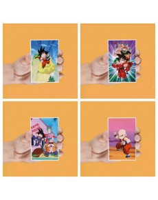 SET 4 IMANES LENTICULARES PERSONAJES DRAGON BALL