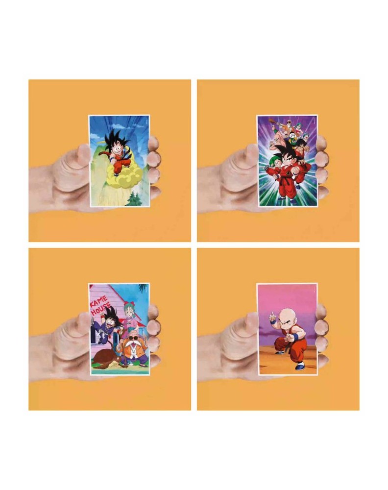 SET 4 IMANES LENTICULARES PERSONAJES DRAGON BALL