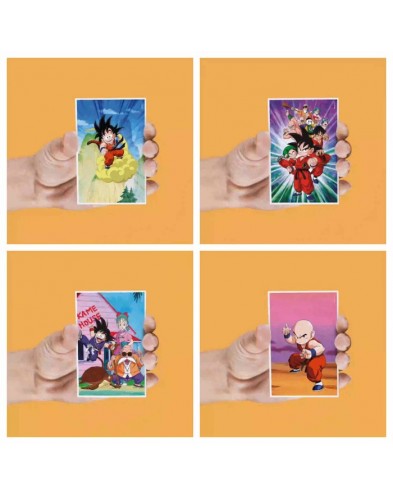 SET 4 LENTICULAR MAGNETS DRAGON BALL CHARACTERS