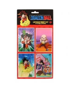 SET 4 IMANES LENTICULARES PERSONAJES DRAGON BALL