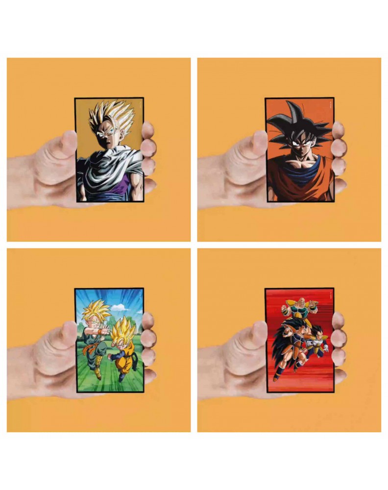 SET 4 IMANES LENTICULARES PERSONAJES DRAGON BALL Z