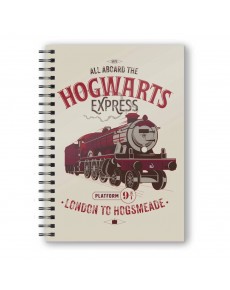 LIBRETA EFECTO 3D ALL ABOARD HOGWARTS EXPRESS HARRY POTTER