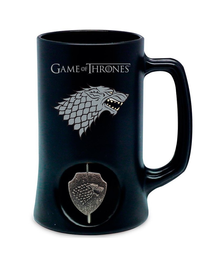 STARK LOGO BLACK JUG 3D ROTATING EMBLEM GAME OF THRONES