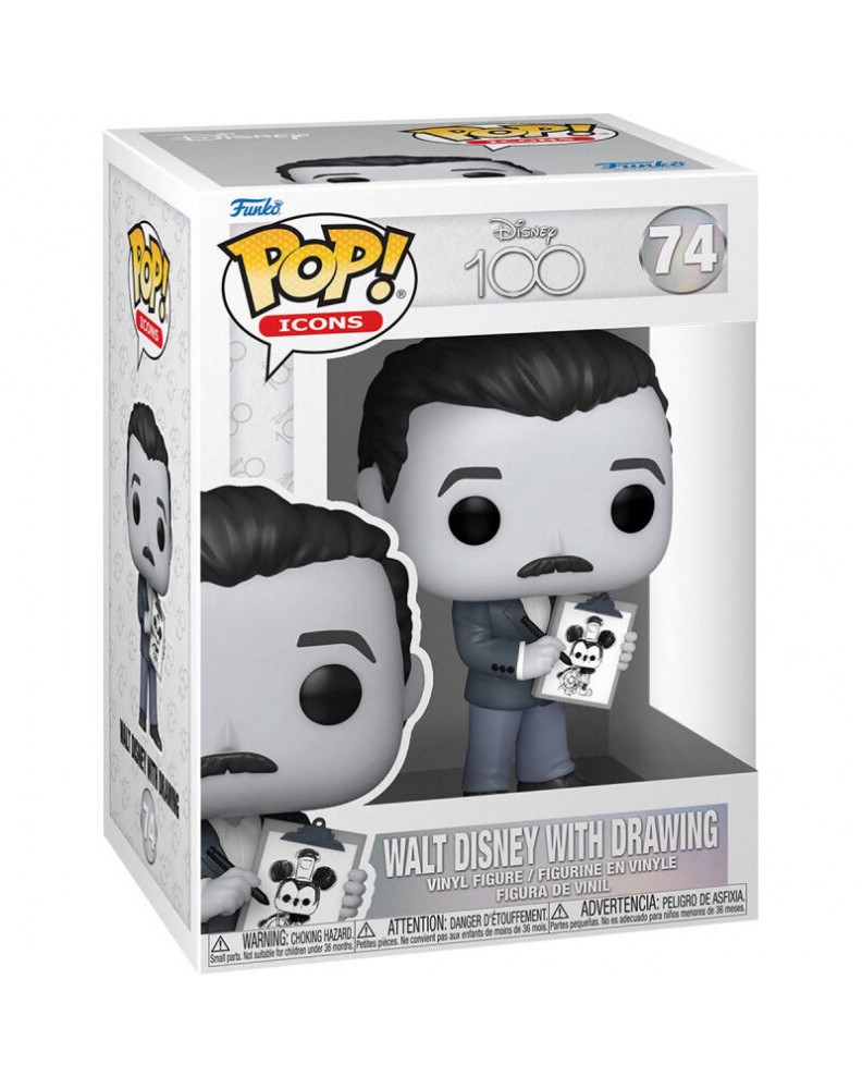 FUNKO POP DISNEY 100TH ANNIVERSARY WALT DISNEY WITH DRAWING