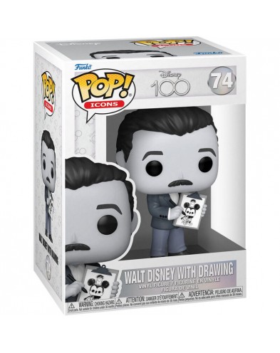 FUNKO POP DISNEY 100TH ANNIVERSARY WALT DISNEY WITH DRAWING