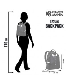 MIÉRCOLES NEGRO MOCHILA CASUAL MIÉRCOLES VARSITY CASUAL