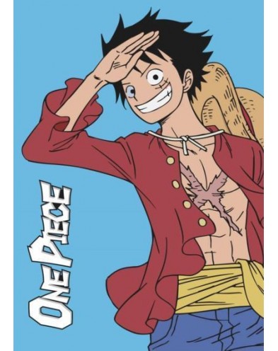 ONE PIECE LUFFY FLEECE BLANKET 100X140 CM