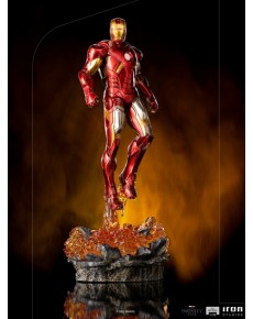 ART SCALE FIGURE MARVEL THE AVENGERS IRON MAN BATTLE IN NEW YORK