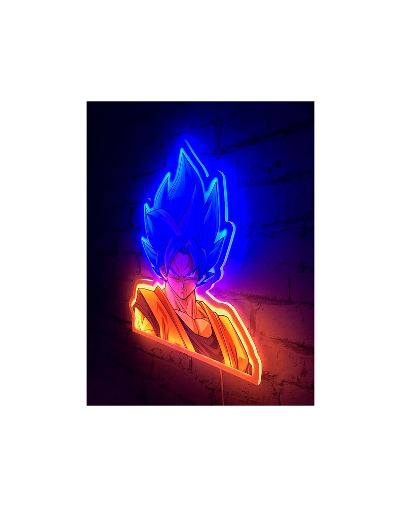 GOKU MURAL NEON 30 CM DRAGON BALL SUPER