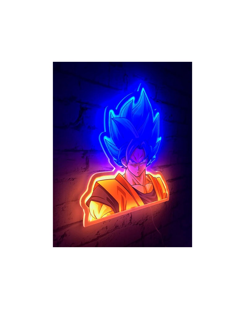 GOKU MURAL NEON 30 CM DRAGON BALL SUPER