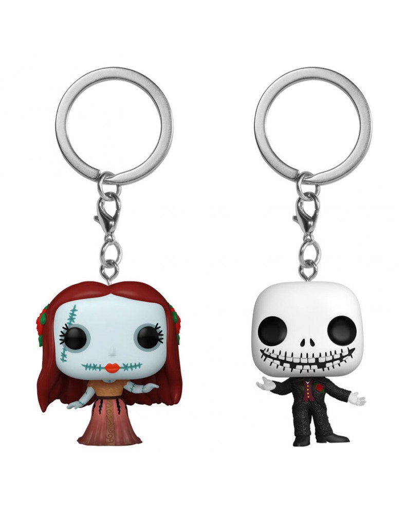 BLISTER KEYCHAINS POCKET POP DISNEY NIGHTMARE BEFORE CHRISTMAS JACK & SALLY