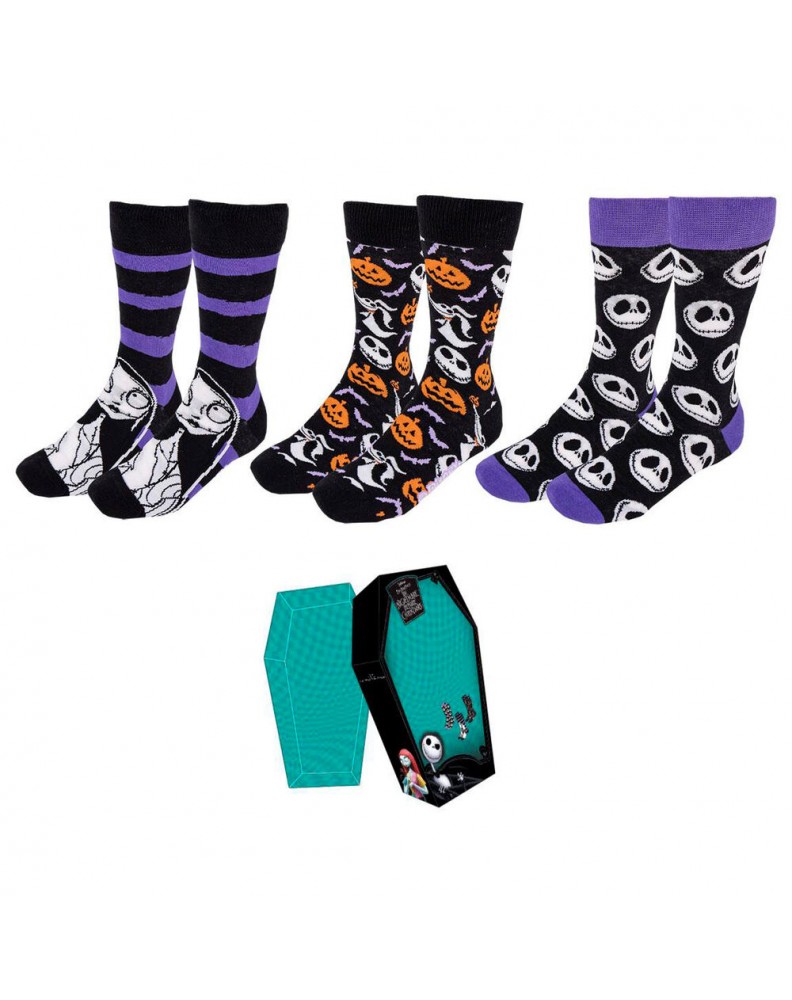 PACK CALCETINES 3 PIEZAS NIGHTMARE BEFORE CHRISTMAS