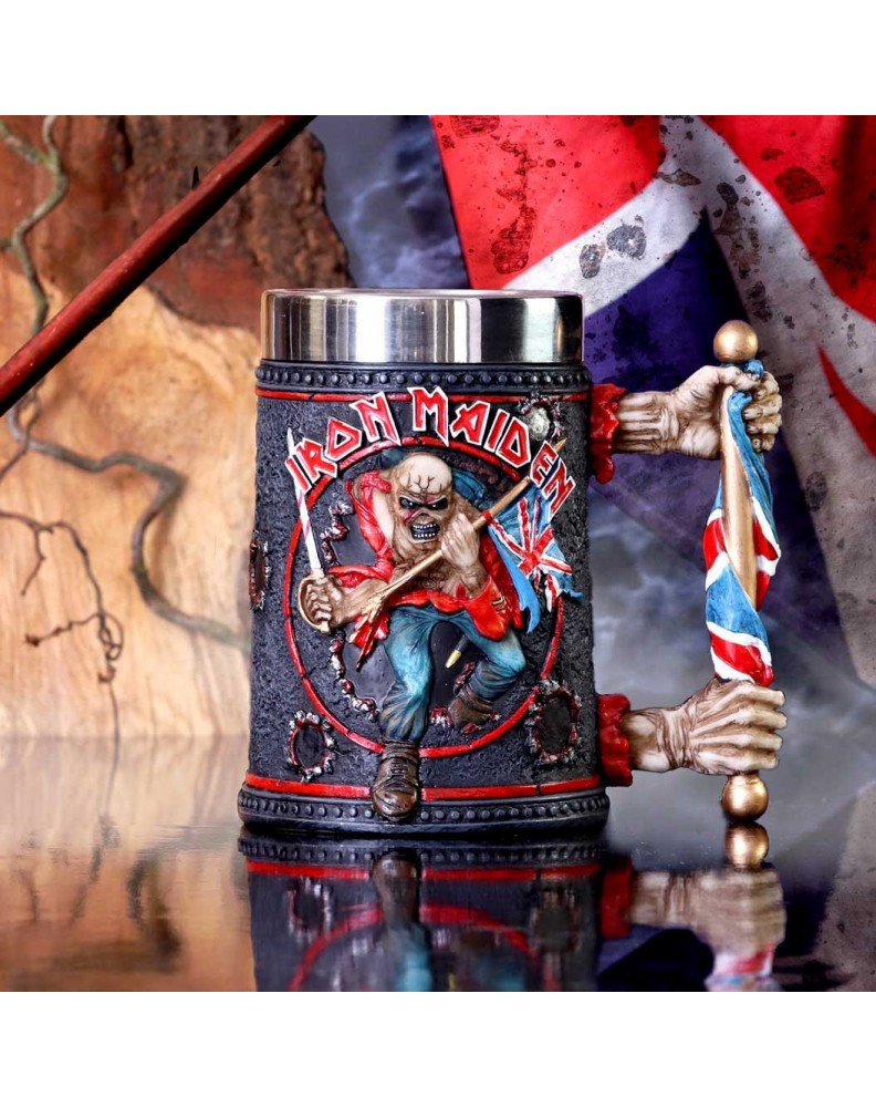 IRON MAIDEN DECORATIVE TANKARD - THE TROOPER 14.5CM