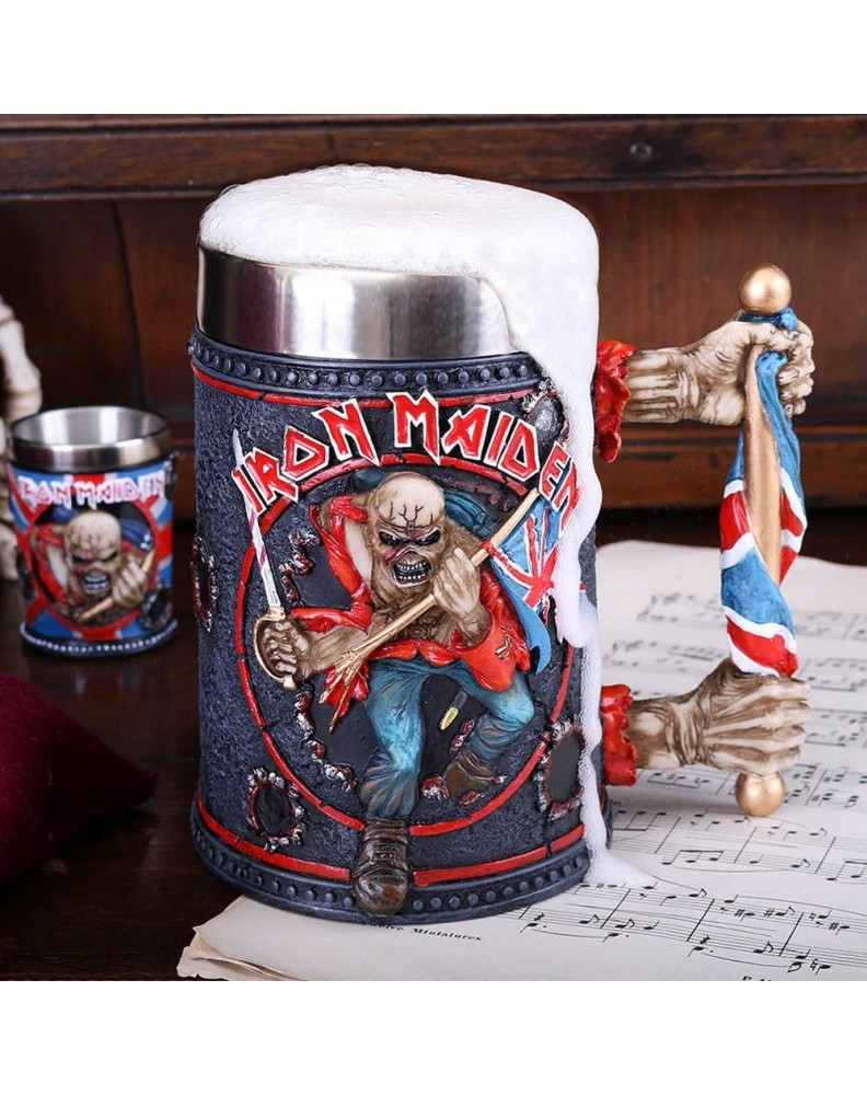 IRON MAIDEN DECORATIVE TANKARD - THE TROOPER 14.5CM