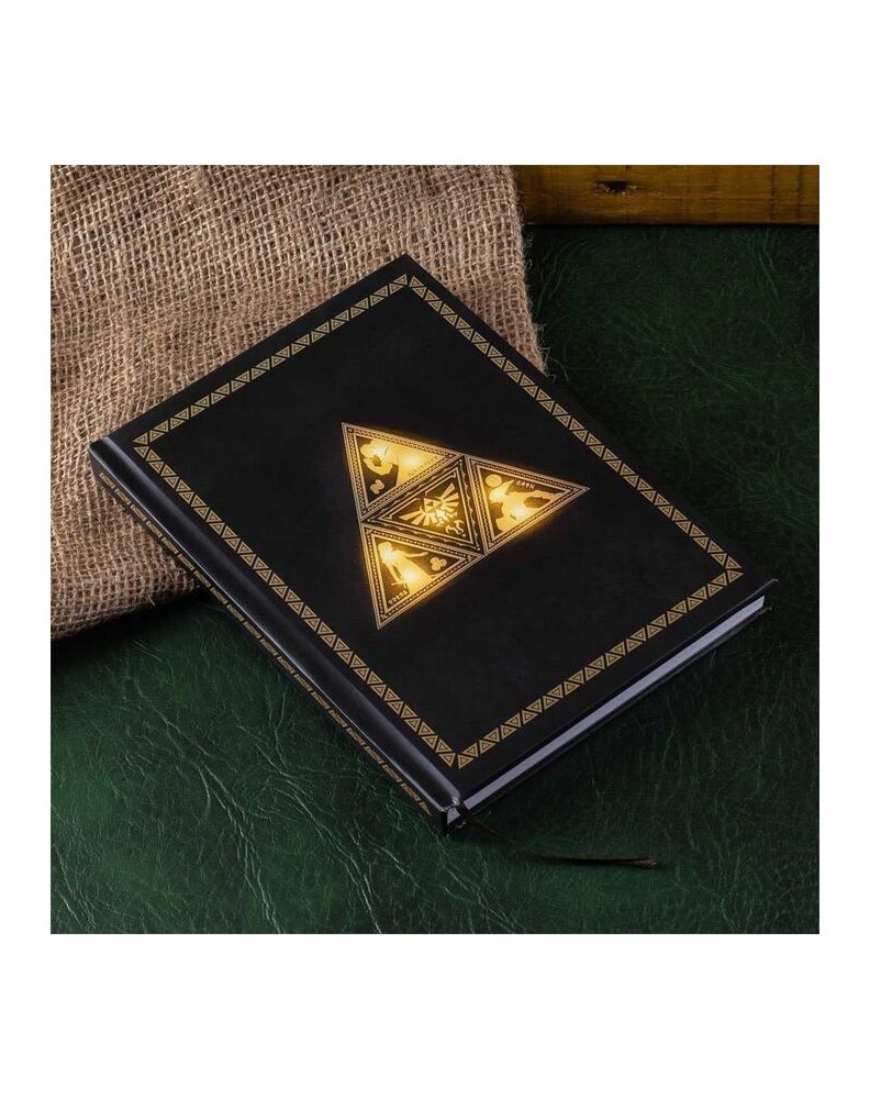 THE LEGEND OF ZELDA NOTEBOOK WITH TRIFORCE LIGHT