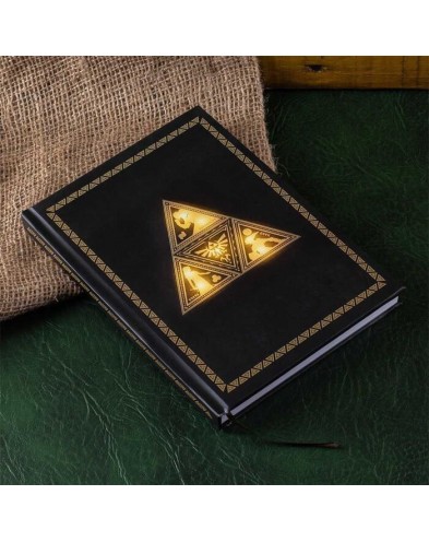 THE LEGEND OF ZELDA LIBRETA CON LUZ TRIFORCE