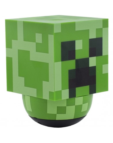 MINECRAFT CREEPER TABLE LAMP WITH SPHERICAL BASE