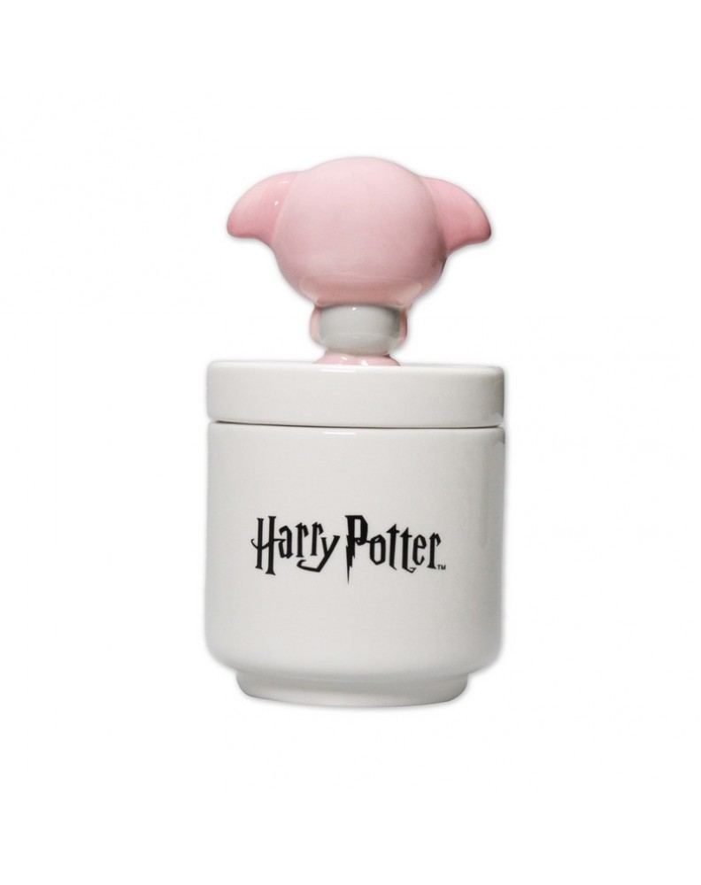 BOTE CERAMICA CON TAPA 3D HARRY POTTER DOBBY KAWAII