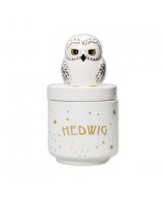 BOTE CERAMICA CON TAPA 3D HARRY POTTER HEDWIG