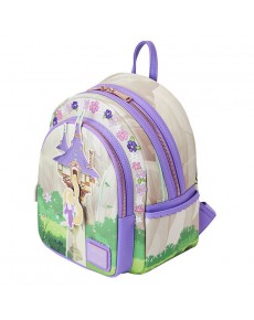 RAPUNZEL MINI BACKPACK SWINGING FROM THE TOWER