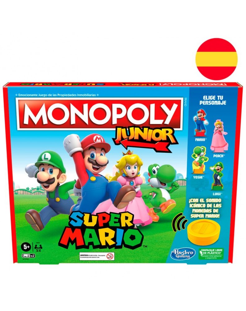 JUEGO MONOPOLY JUNIOR SUPER MARIO ESPAÑOL