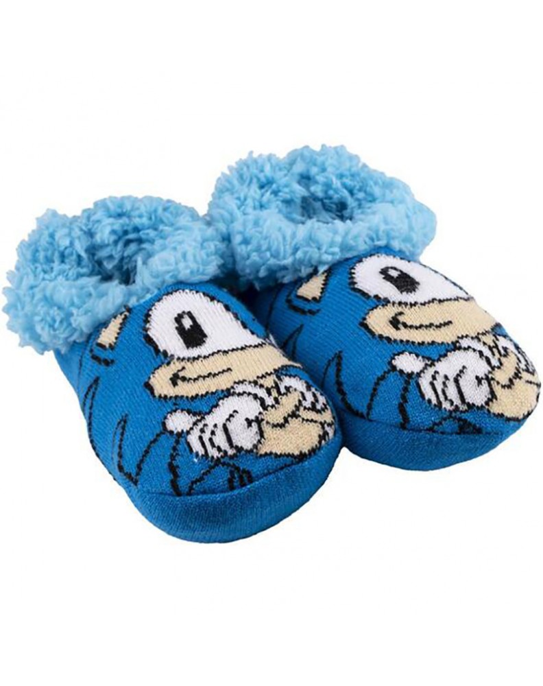 SONIC SOFT SOCK HOUSE SLIPPERS