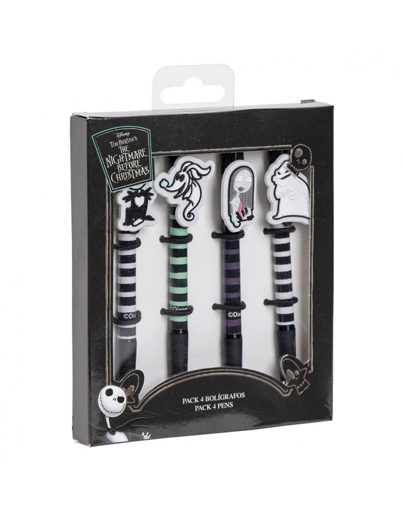 PEN PACK X4 NIGHTMARE BEFORE CHRISTMAS