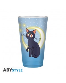 SAILOR MOON - Large Glass - 400ml - Luna & Artemis