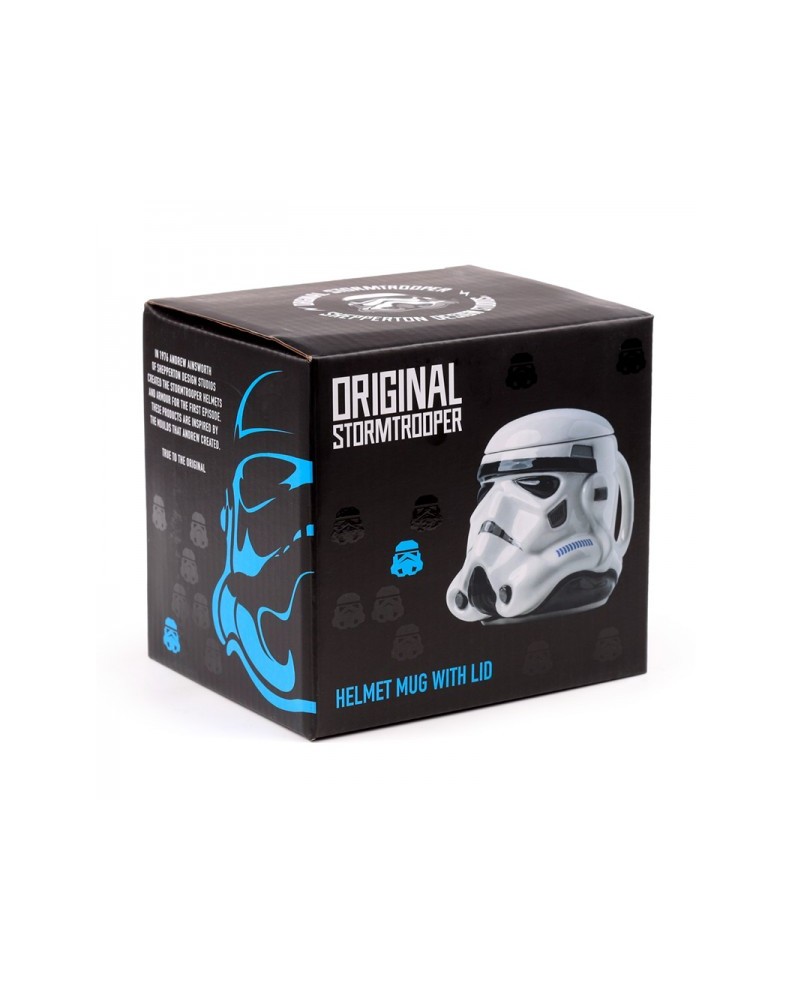 TAZA CERÁMICA 3D CON FORMA DE CASCO SOLDADO IMPERIAL STORMTROOPER