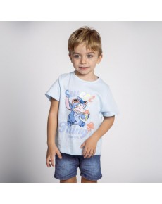 CAMISETA NIÑO-STITCH -LICENCIA OFICIAL