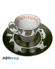 LORD OF THE RINGS - MIRROR MUG & PLATE SET - FELLOWSHIP