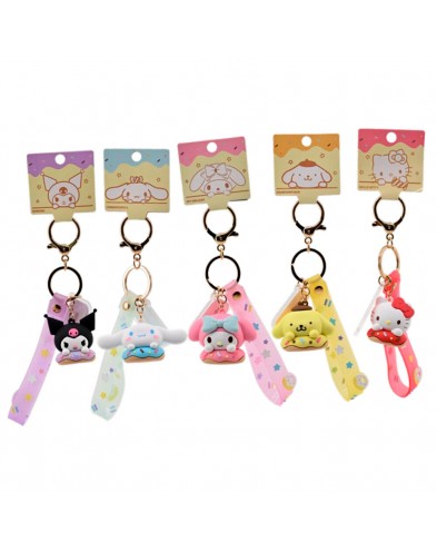 HELLO KITTY KEYCHAIN ​​- DONUT- SANRIO - ASSORTED