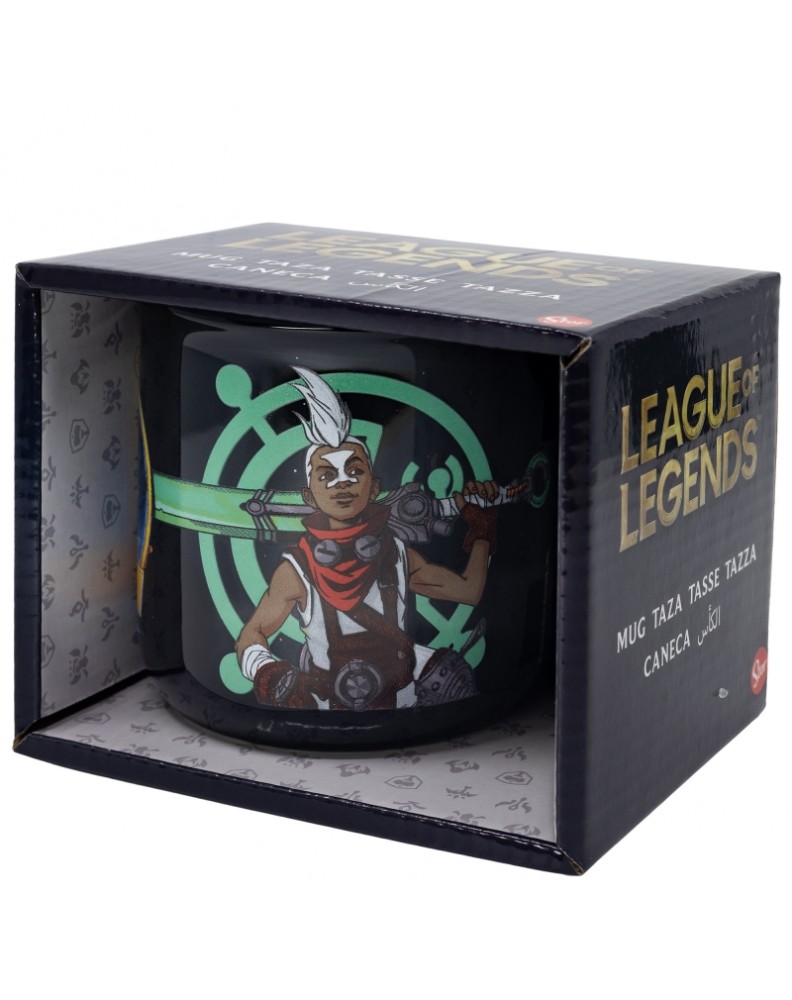 TAZA CERAMICA DESAYUNO 400 ML EN CAJA REGALO LEAGUE OF LEGENDS