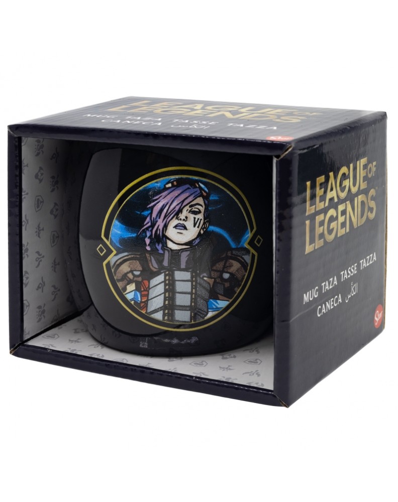 TAZA CERAMICA GLOBE 380 ML EN CAJA REGALO LEAGUE OF LEGENDS