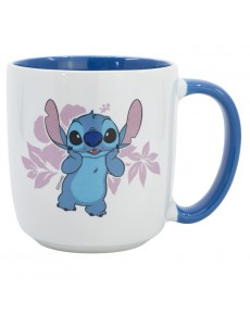 TAZA CERAMICA ELITE 380 ML EN CAJA REGALO STITCH