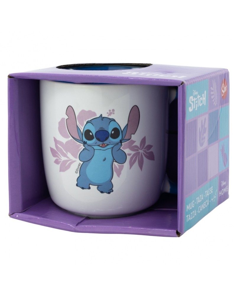 TAZA CERAMICA ELITE 380 ML EN CAJA REGALO STITCH