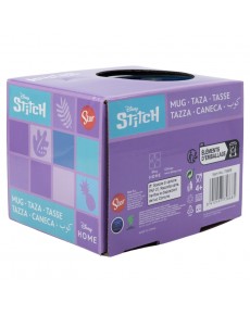 TAZA CERAMICA ELITE 380 ML EN CAJA REGALO STITCH